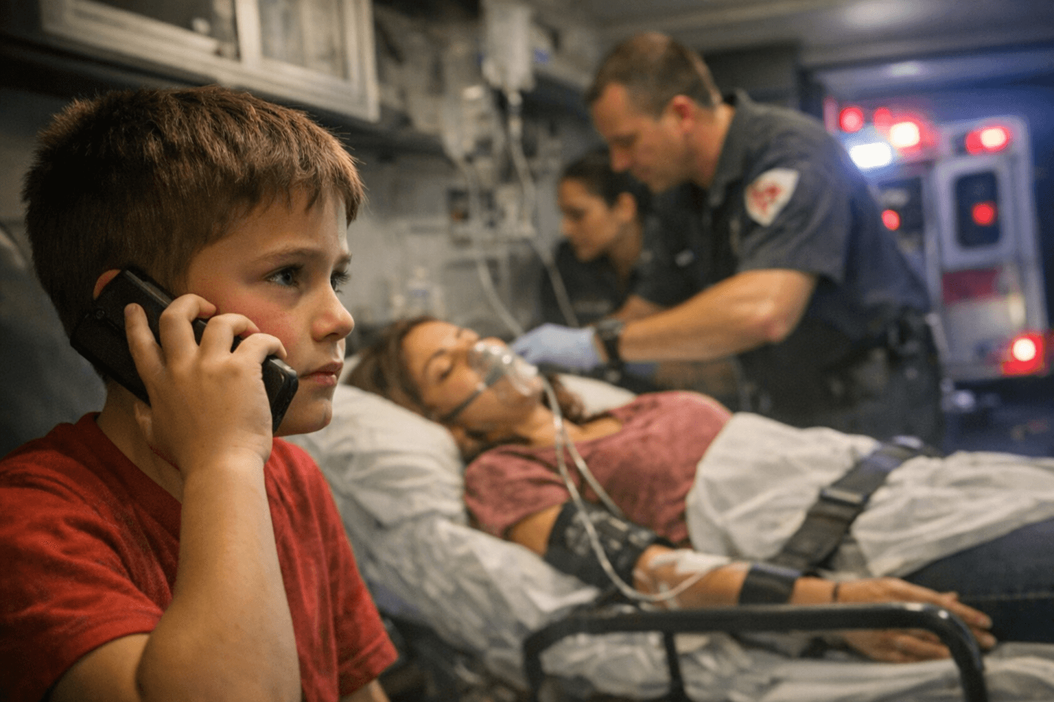 Quick-Thinking Boy's 911 Call Saves Mother After Taco Bell Meal