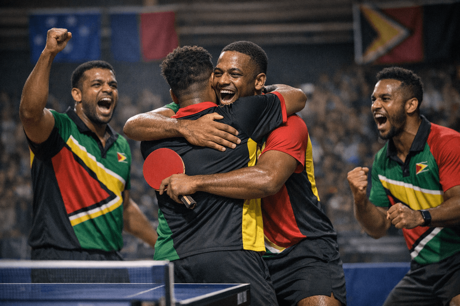 Guyana Men's Table Tennis Team Qualifies for 2026 CAC Games