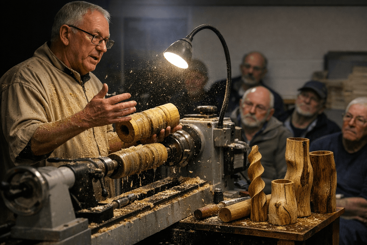 Keith Fenton Demonstrates Xulons and Tubes at Oxon Woodturners April Club Night