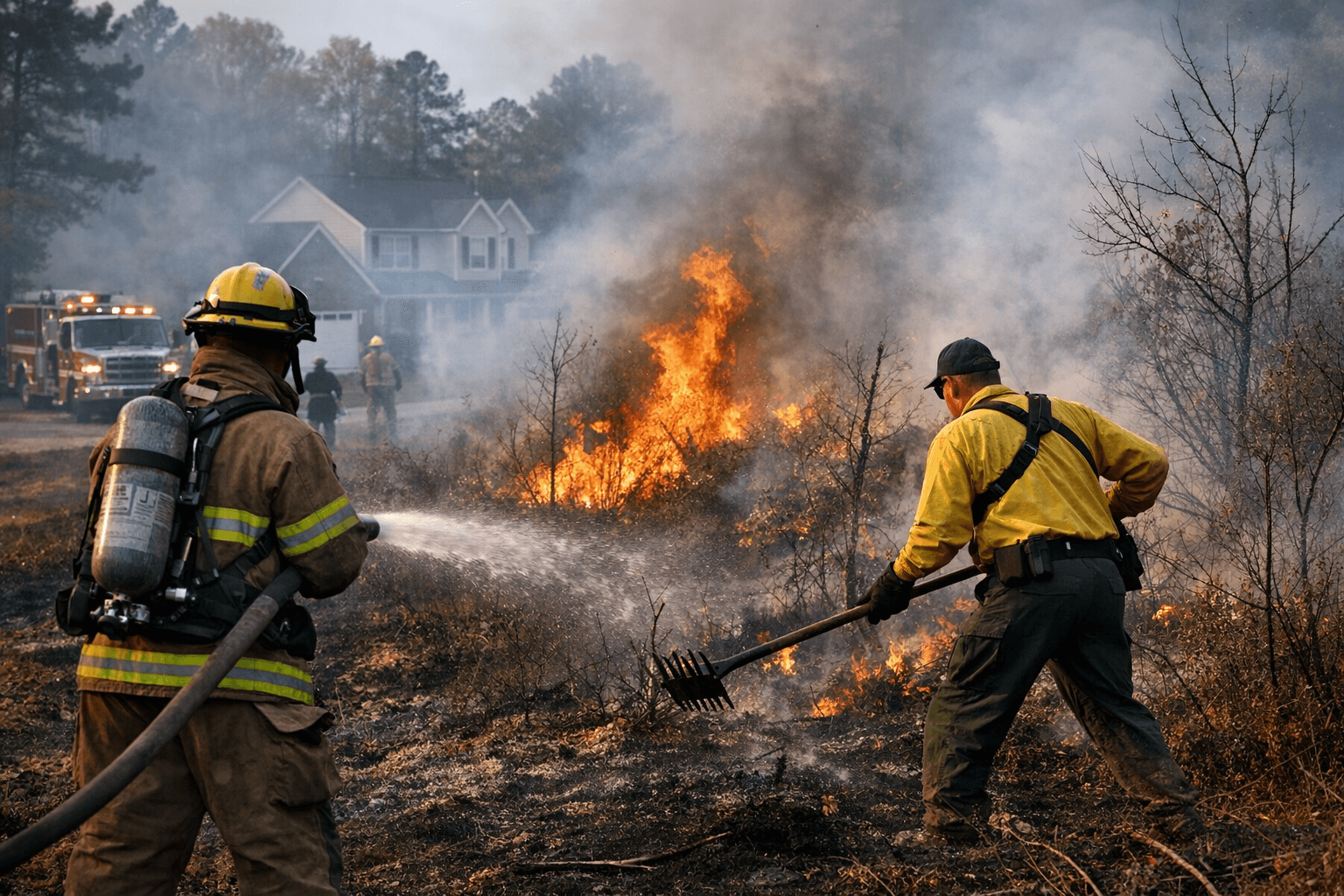Brush Fire Burns One Acre Near Raleigh Neighborhood, No Injuries Reported