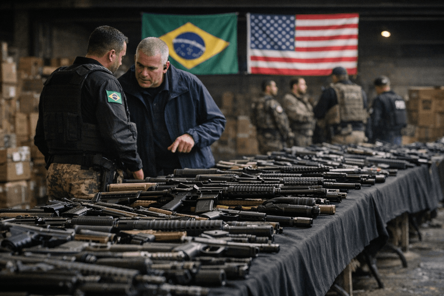 Brazil and US Launch Joint Effort After Seizing 1,168 US-Origin Weapons