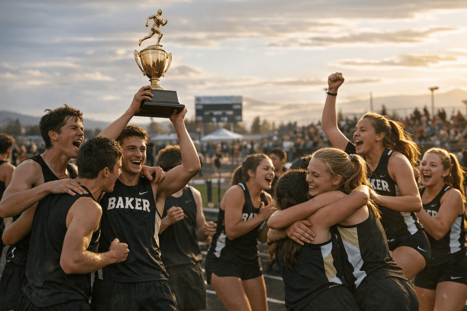 Baker Boys, Girls Both Win Team Titles at Wayne Invitational