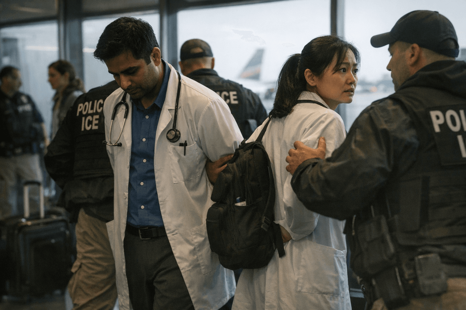 Two Doctors Detained by Immigration Agents While Traveling Within Days
