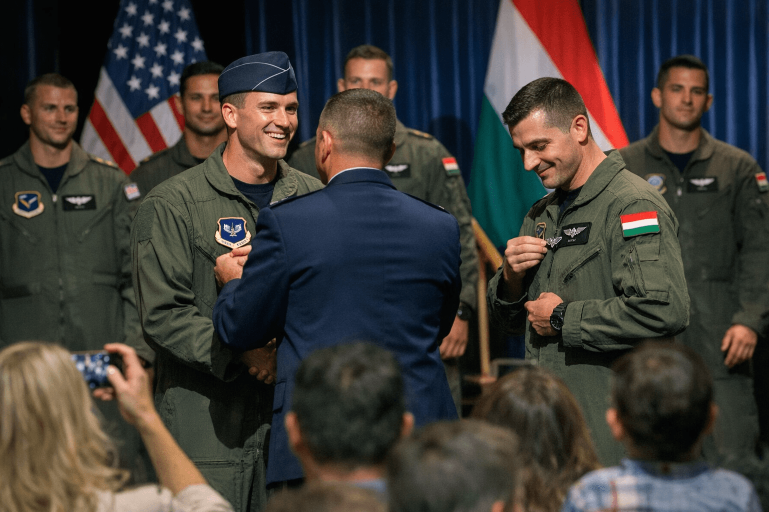 Laughlin Air Force Base Awards Silver Wings to 26 U.S., Hungarian Pilots