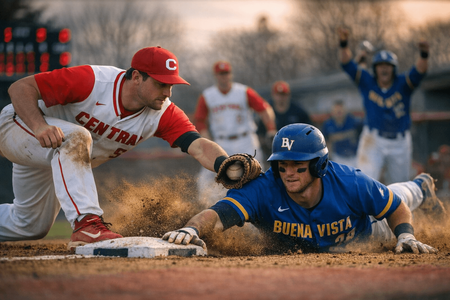 Buena Vista, Central split twinbill after Beavers rally in opener