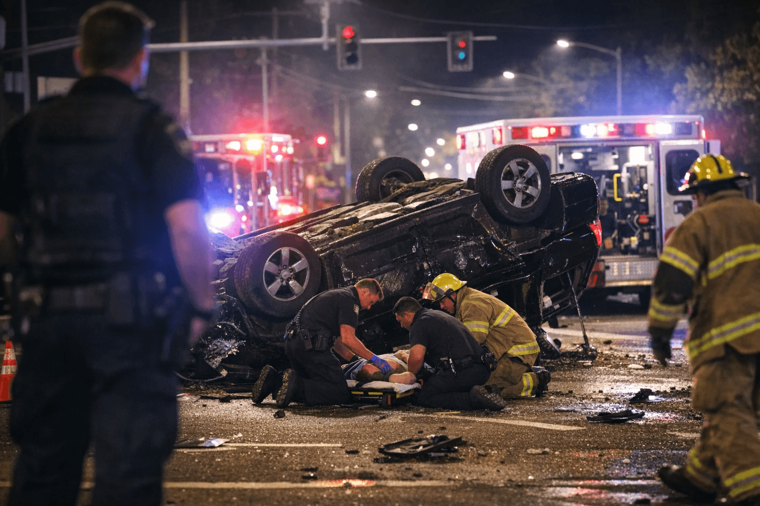 Driver charged after Franklin Boulevard rollover crash injures three