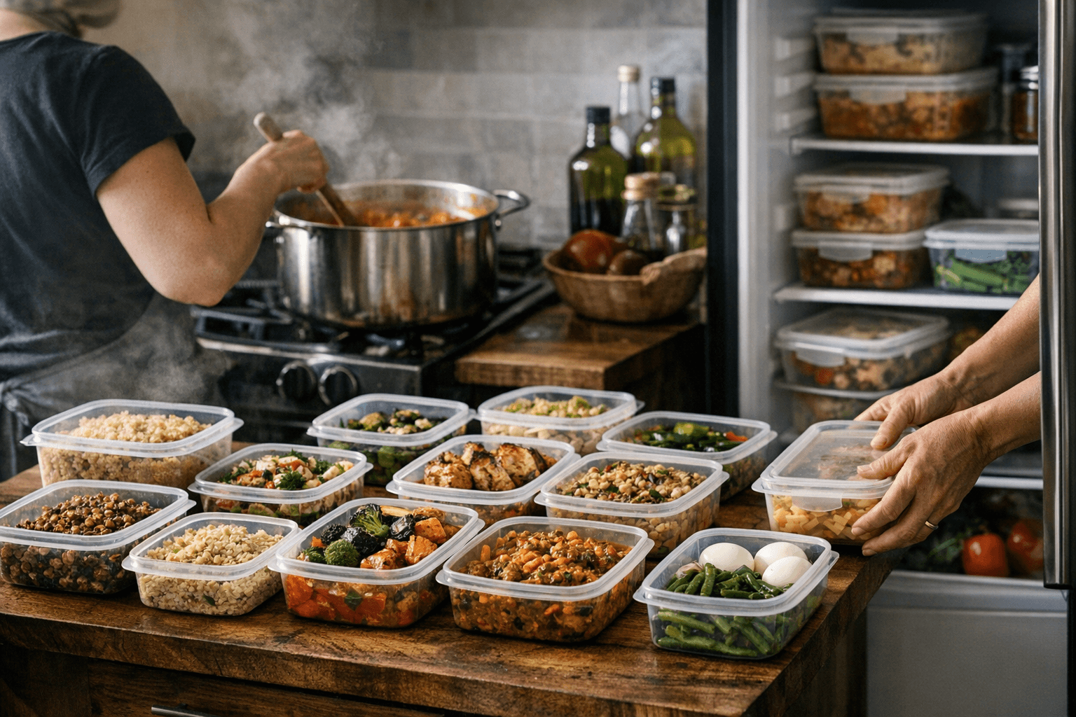 בישול בכמויות: 10 טיפים לתכנון, אחסון ושימוש שבועי