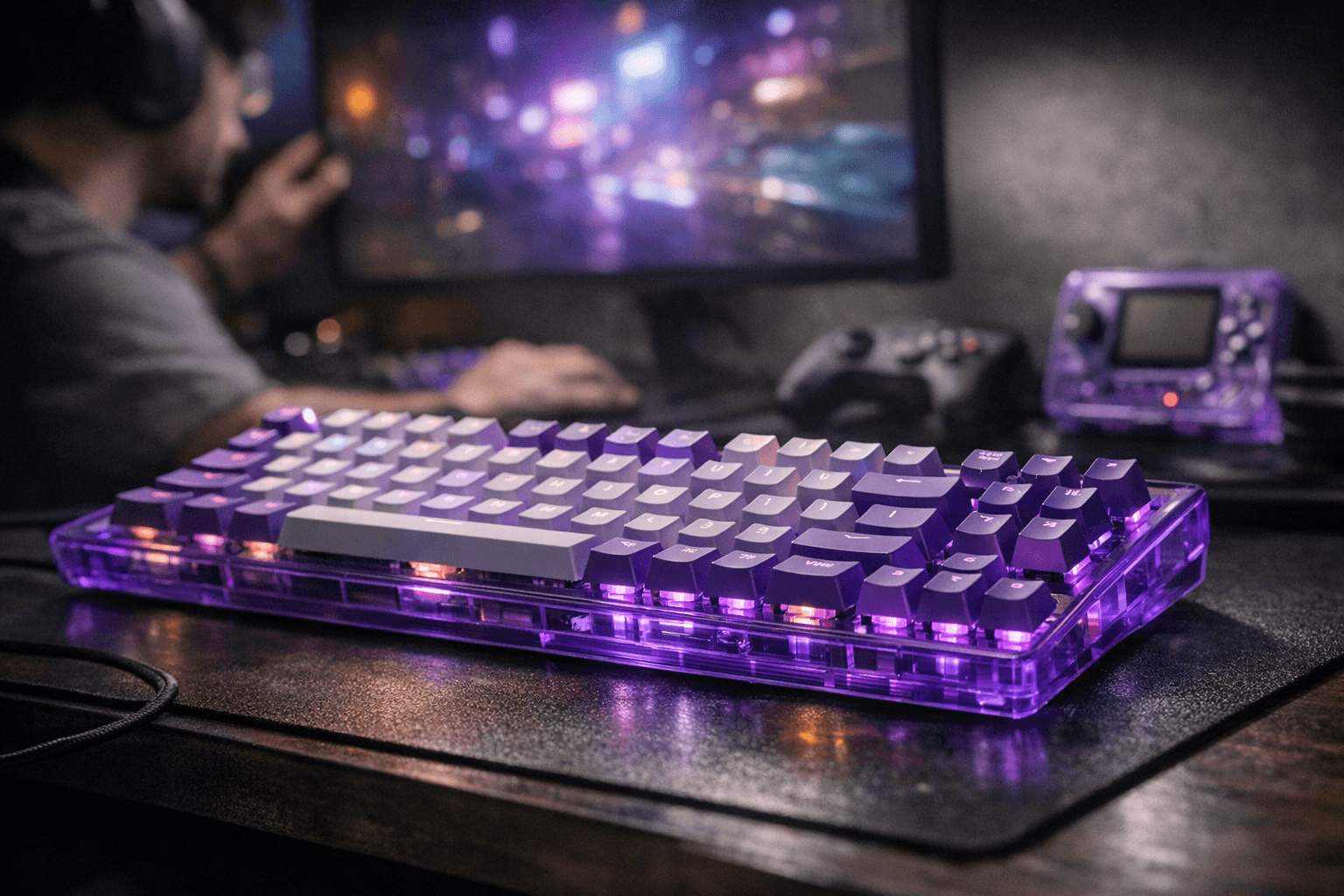 Corsair turns Atomic Purple into a real K65 PLUS wireless keyboard