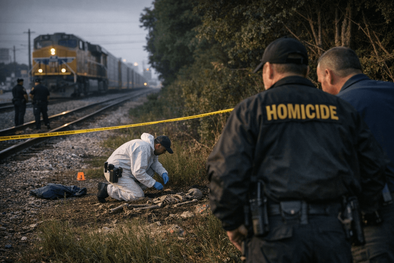 HPD investigates human remains found near Southwest Houston railroad track