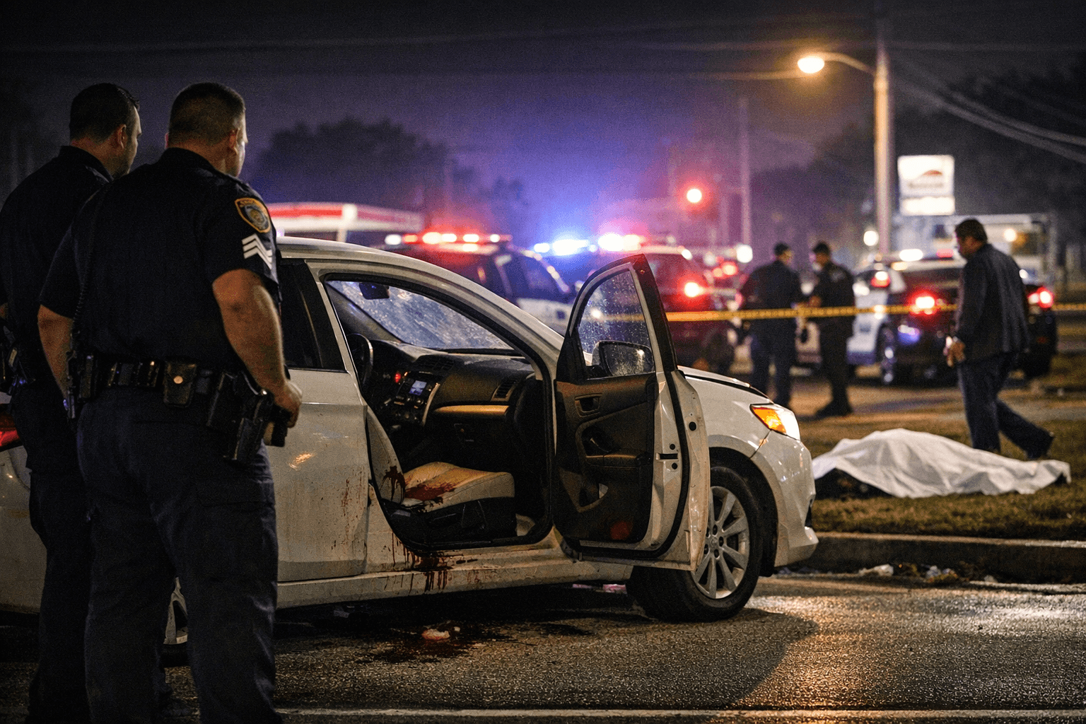 Traffic stop turns deadly in north Houston after HPD sergeant's gun discharges