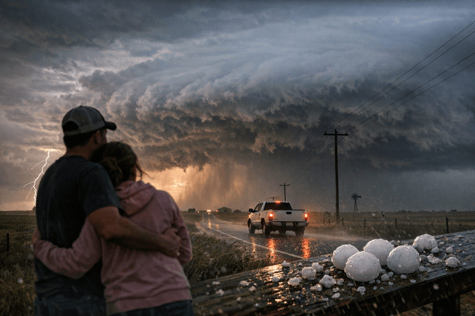 Severe thunderstorms threaten Texas County, hail and 65 mph winds possible
