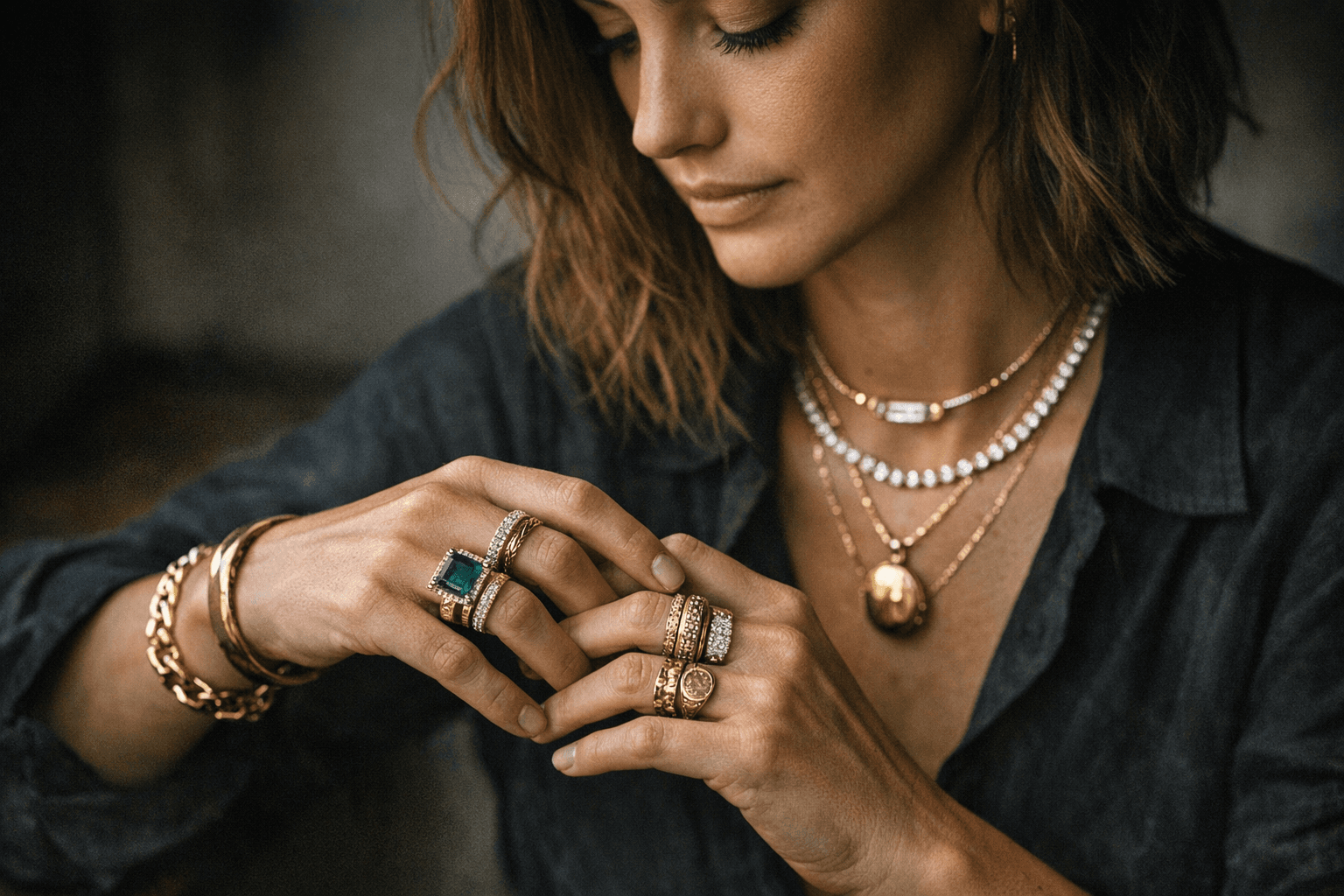 Jade Ruzzo’s layered fine jewelry blends heirloom sentiment with modern edge