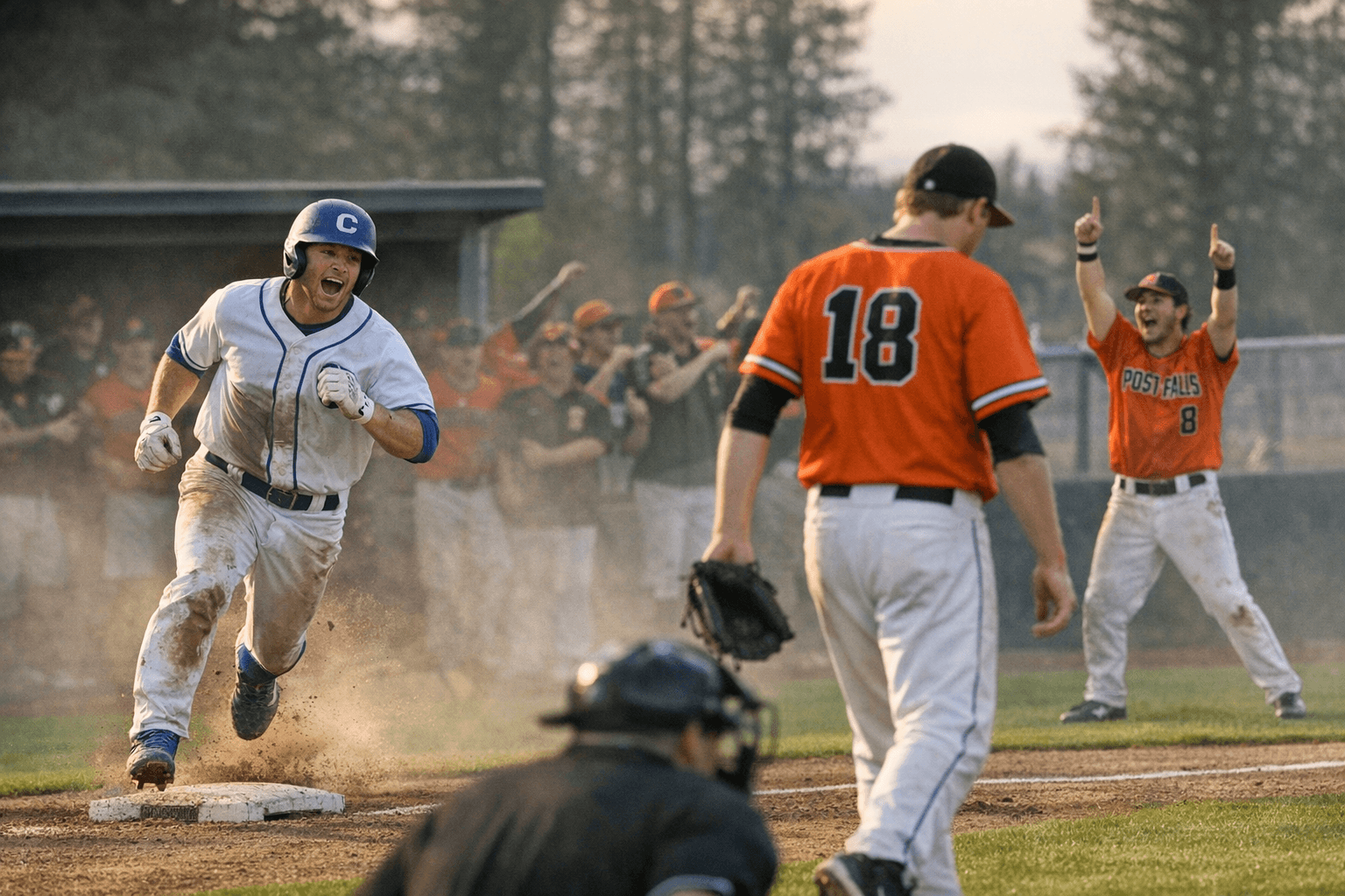 Coeur d'Alene, Post Falls split baseball doubleheader at Ted Page Field