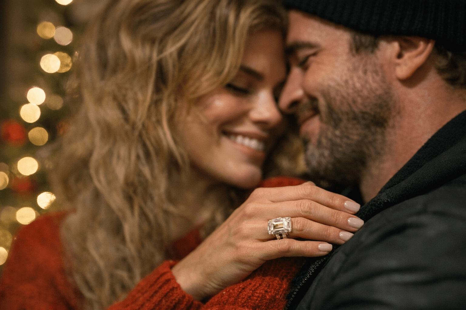 AnnaLynne McCord’s 15-Carat Emerald-Cut Engagement Ring, Chris on Christmas Day proposal