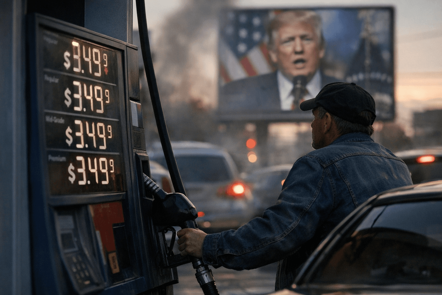 Rising gas prices fuel concern as Trump’s Iran approval falls