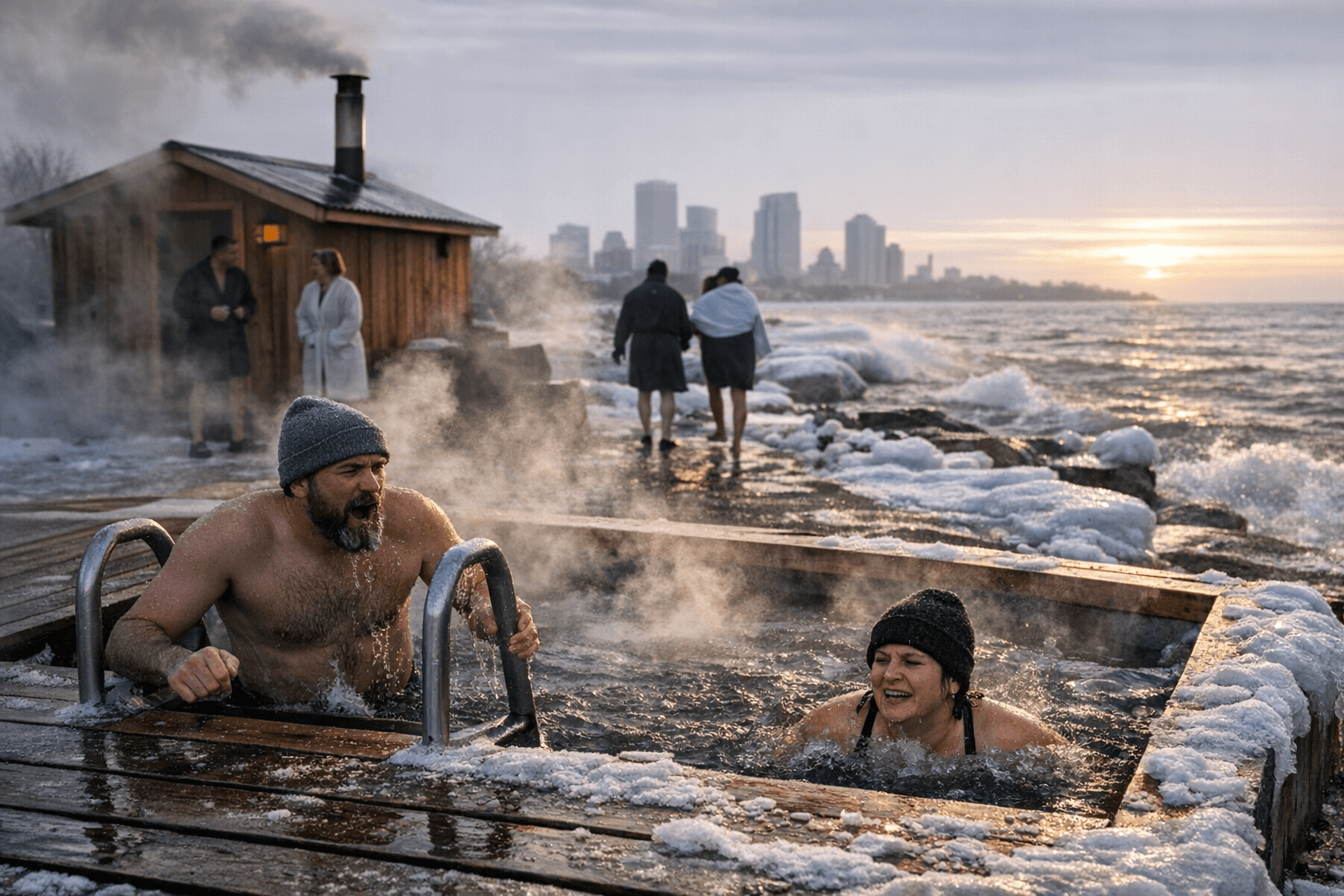 Milwaukee’s sauna era heats up at Hot Spell’s lakefront cold plunge