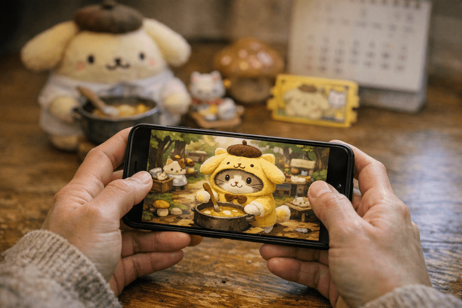 Cats & Soup Adds Sanrio Crossover With Free Pompompurin Costume Set