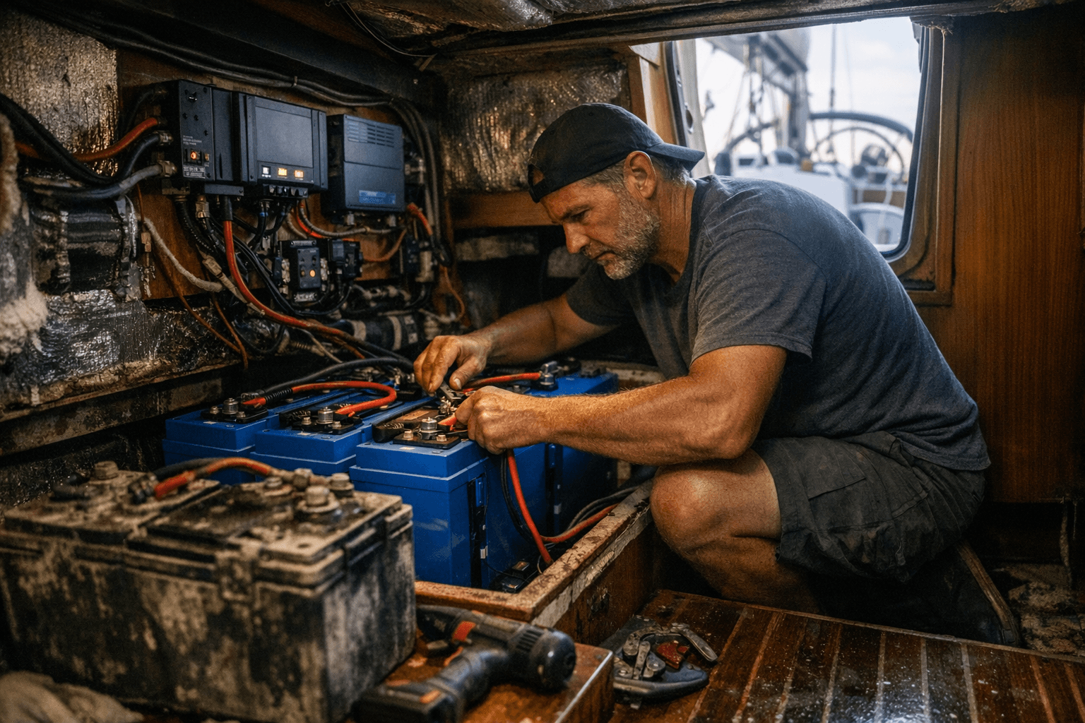 Sailboat Refit Upgrades House Bank to Lithium, Redesigns Charging System