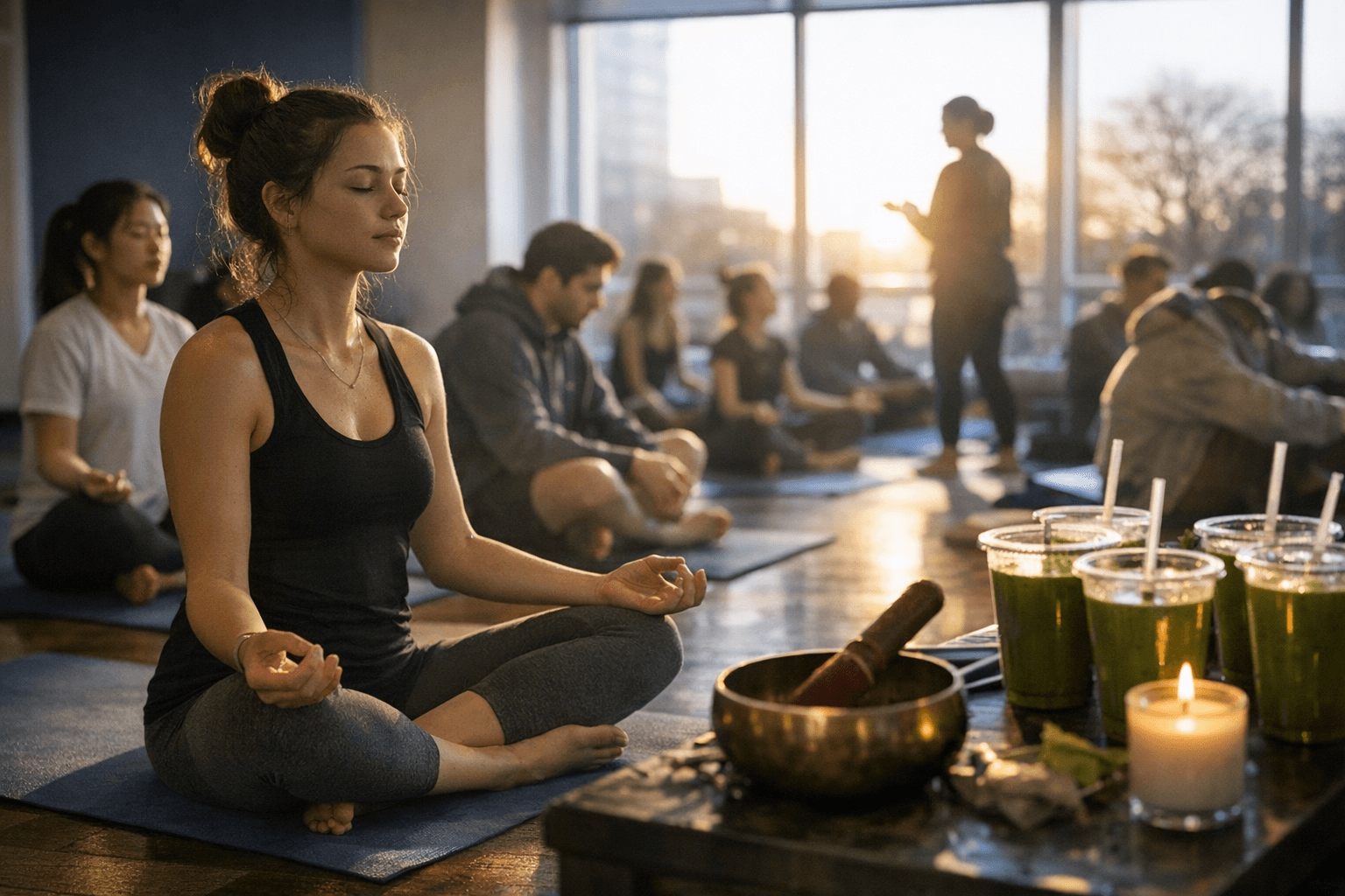 UConn event blends yoga, meditation, and stress relief for students