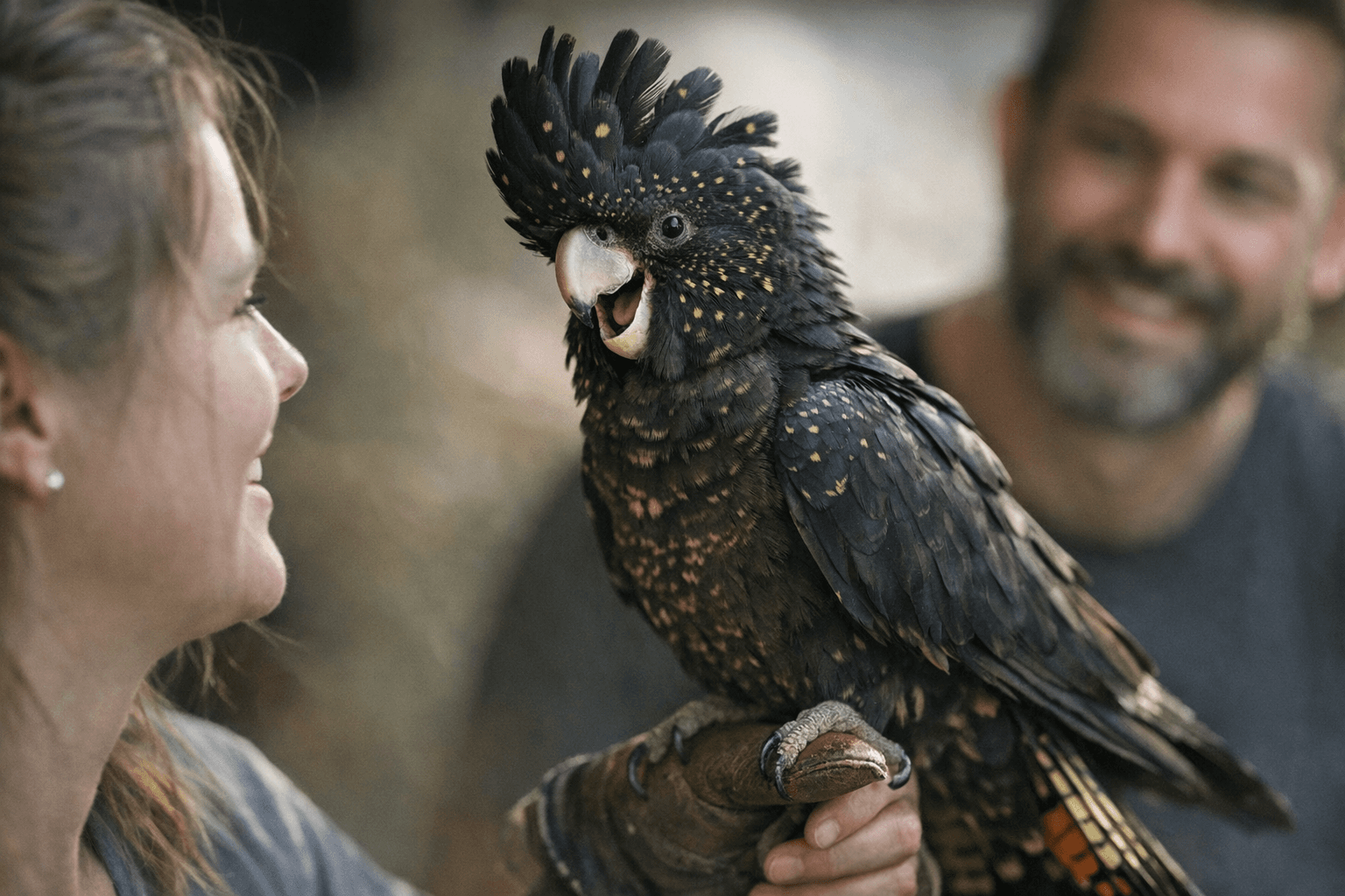 Viral black cockatoo Puppy teaches owners how birds show happiness