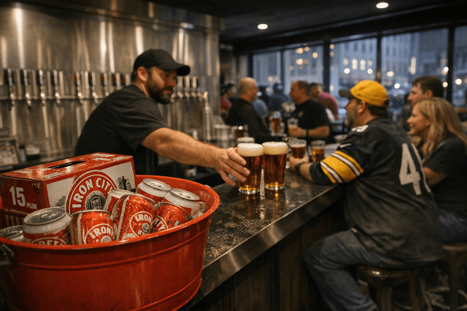 Iron City opens temporary downtown taproom in Pittsburgh's Alcoa Building