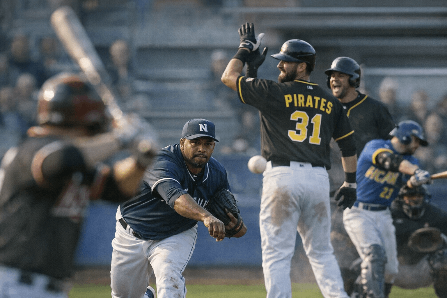 Neptunus, Pirates, HCAW open Dutch baseball season with decisive wins