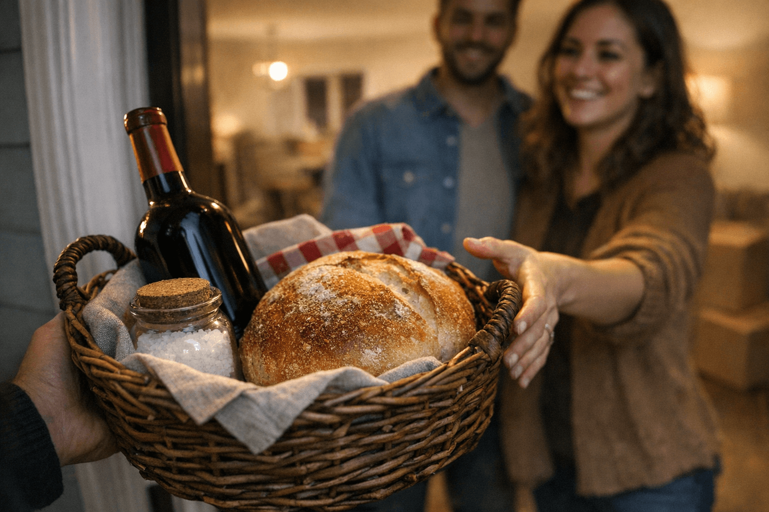 How a bread, salt, and wine basket revives housewarming gifting