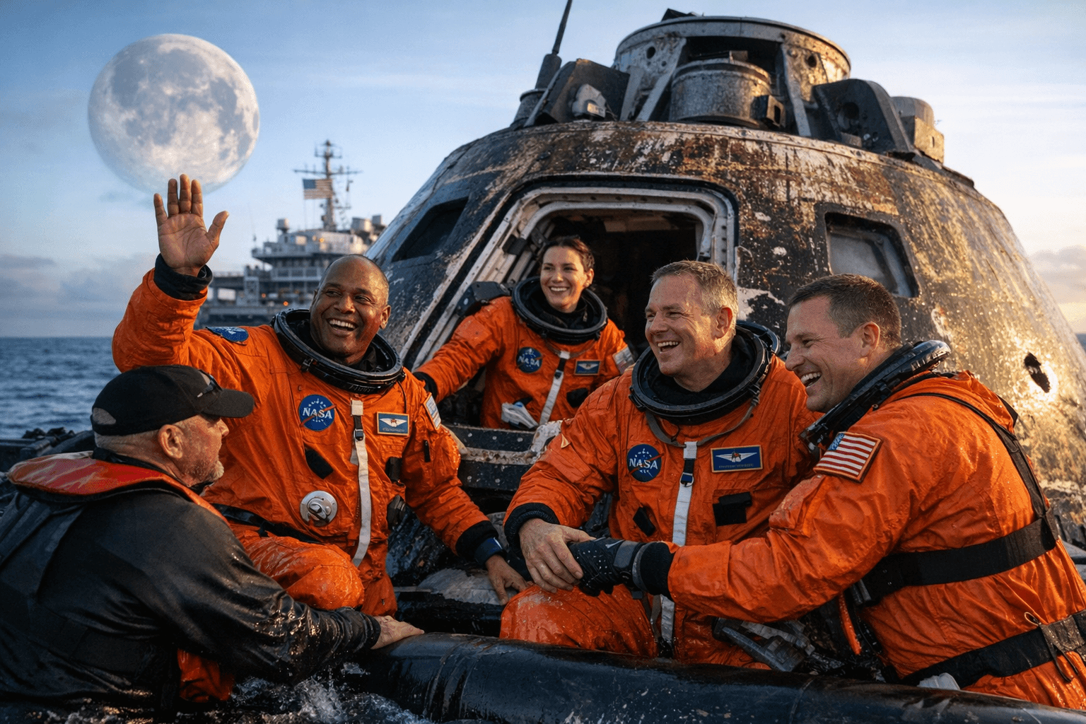 NASA’s Artemis II return, astronauts complete historic moon flyby