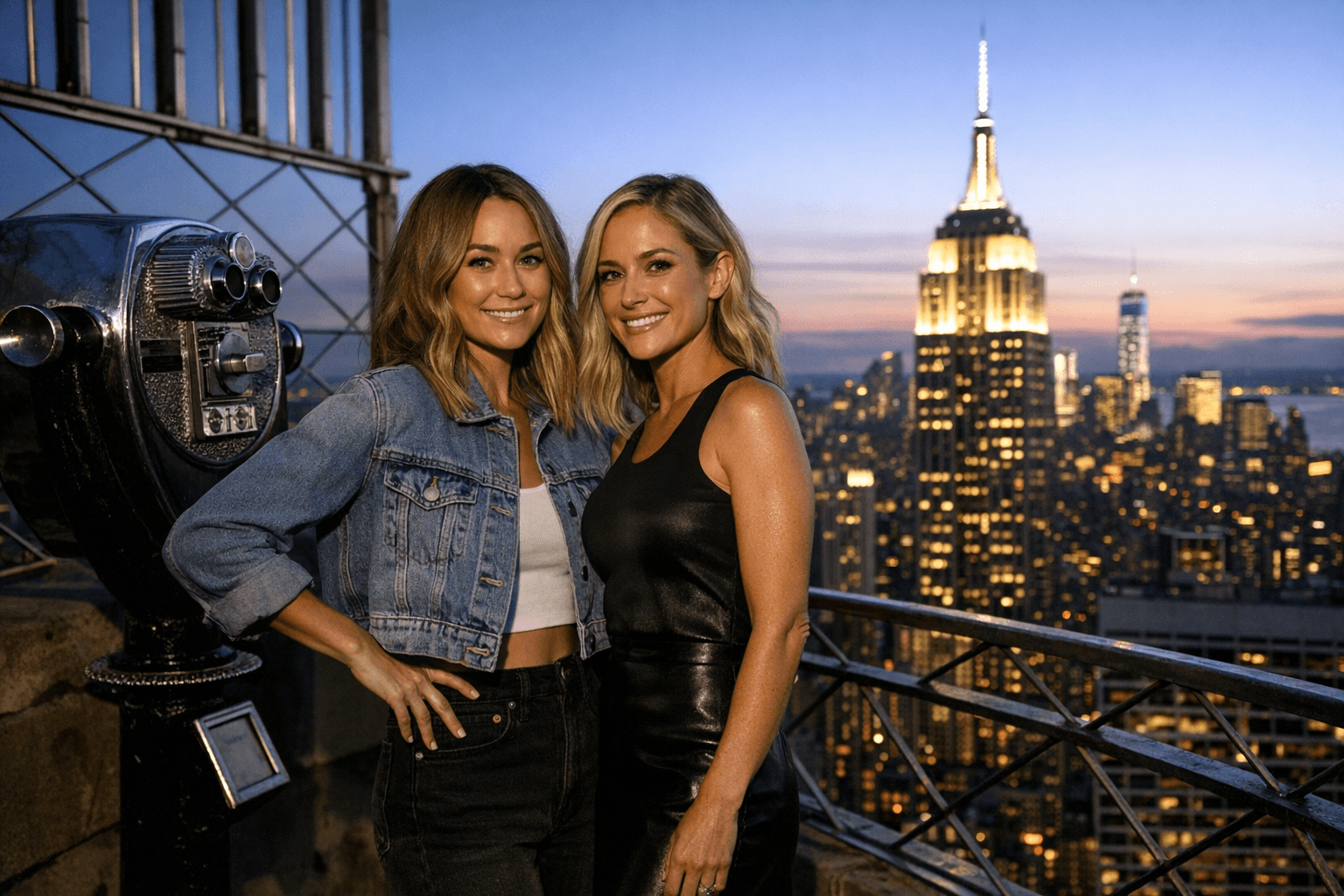 Lauren Conrad and Kristin Cavallari’s petite reunion looks at Empire State Building