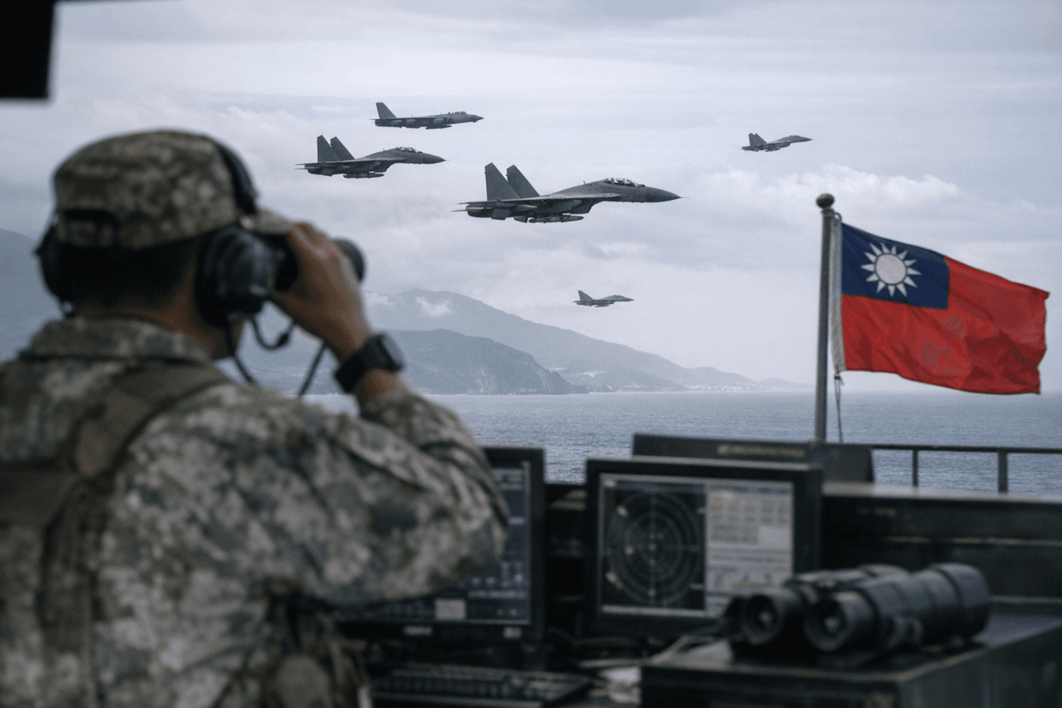 Taiwan detects 16 Chinese warplanes as Xi meets opposition leader