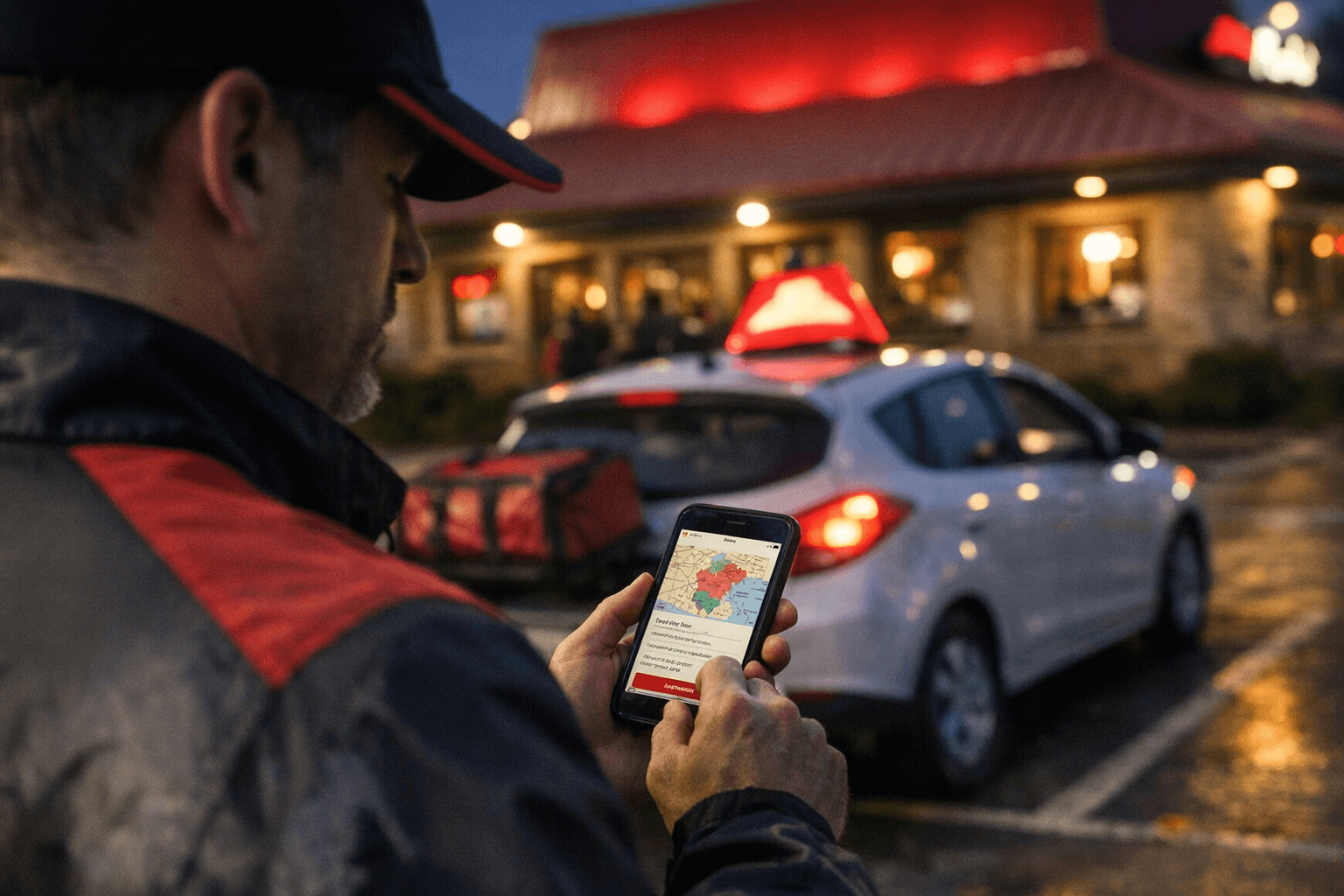 Pizza Hut locations page clarifies delivery fees, store options, service rules