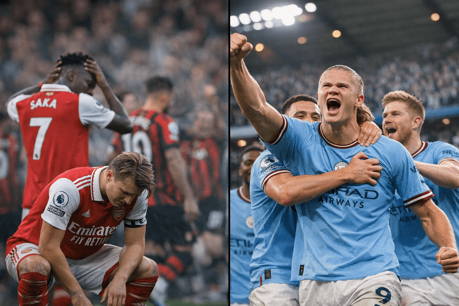 Manchester City seize Arsenal slip, title race suddenly alive