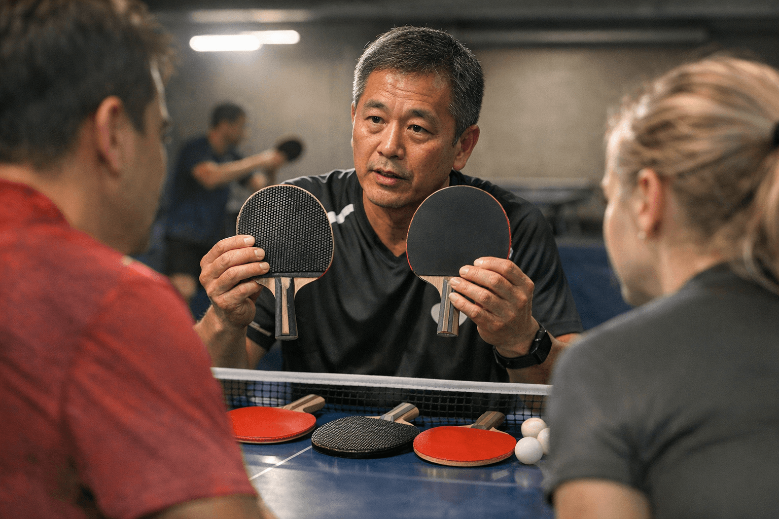 Butterfly explains long pips, short pips, and spin control for players