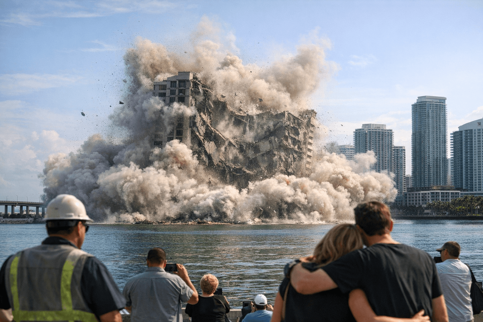 Miami's former Mandarin Oriental hotel implodes, clearing way for luxury towers