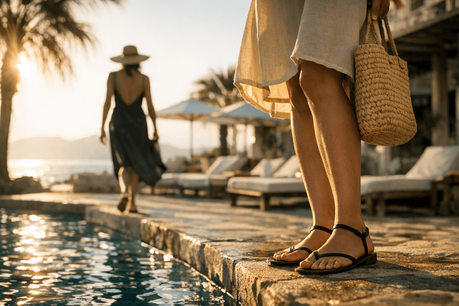 Minimalist sandals lead fashion's move toward resort-ready comfort