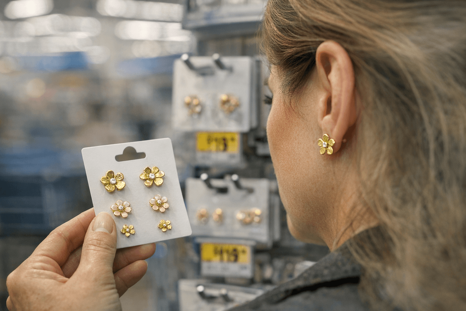 Walmart slashes 18K gold-plated flower earrings to $11 for spring