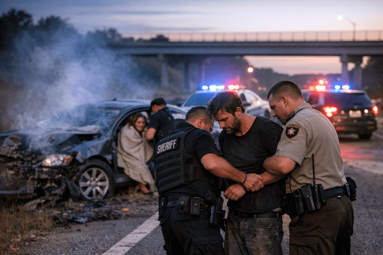 Kidnapping suspect arrested after Guilford County crash ends police chase