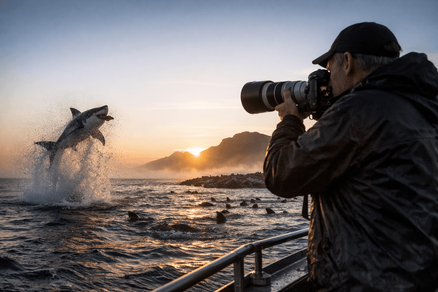 Photographer reveals story behind iconic shark images, and False Bay decline