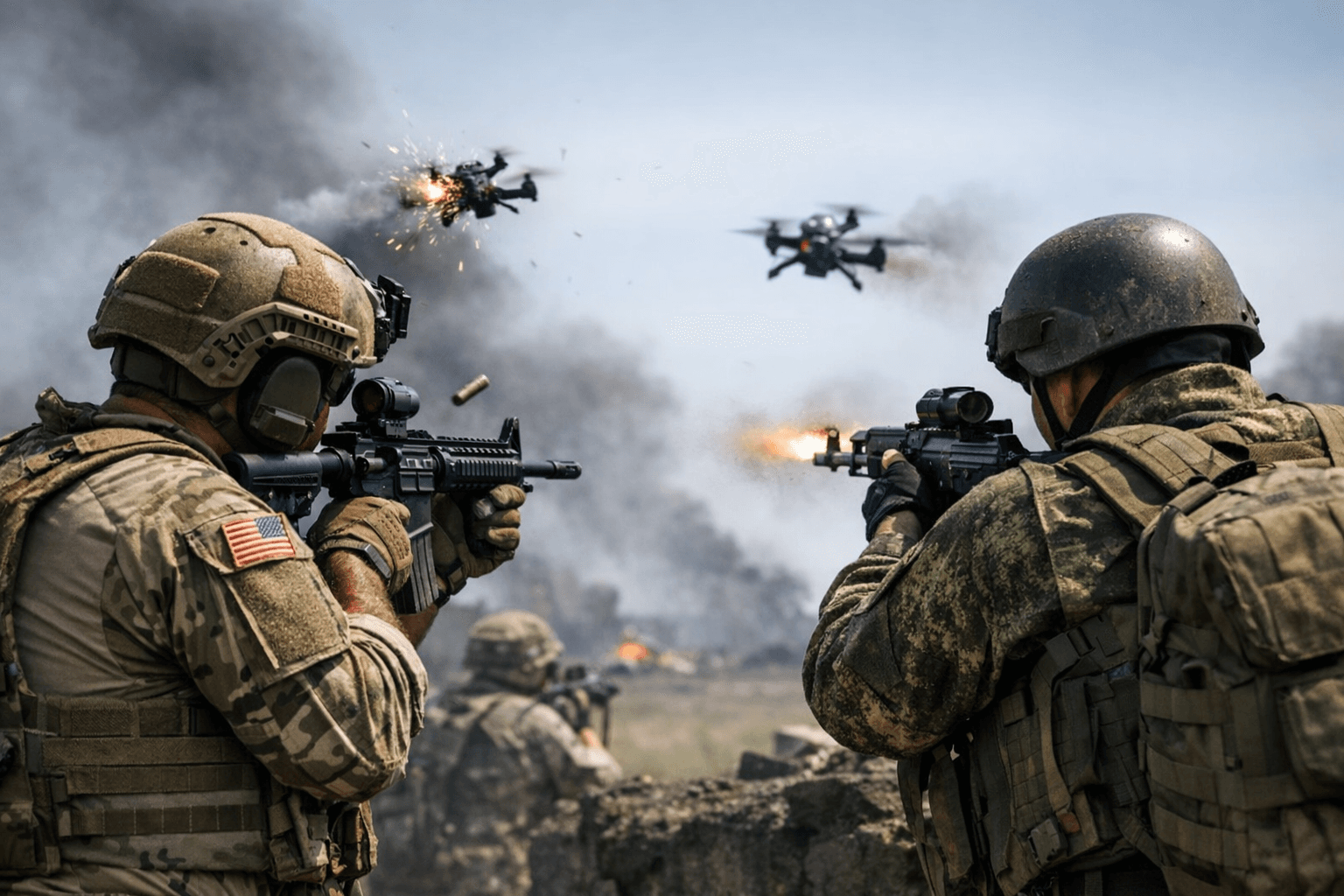 U.S. and Russia test close-range rifle rounds to counter drones