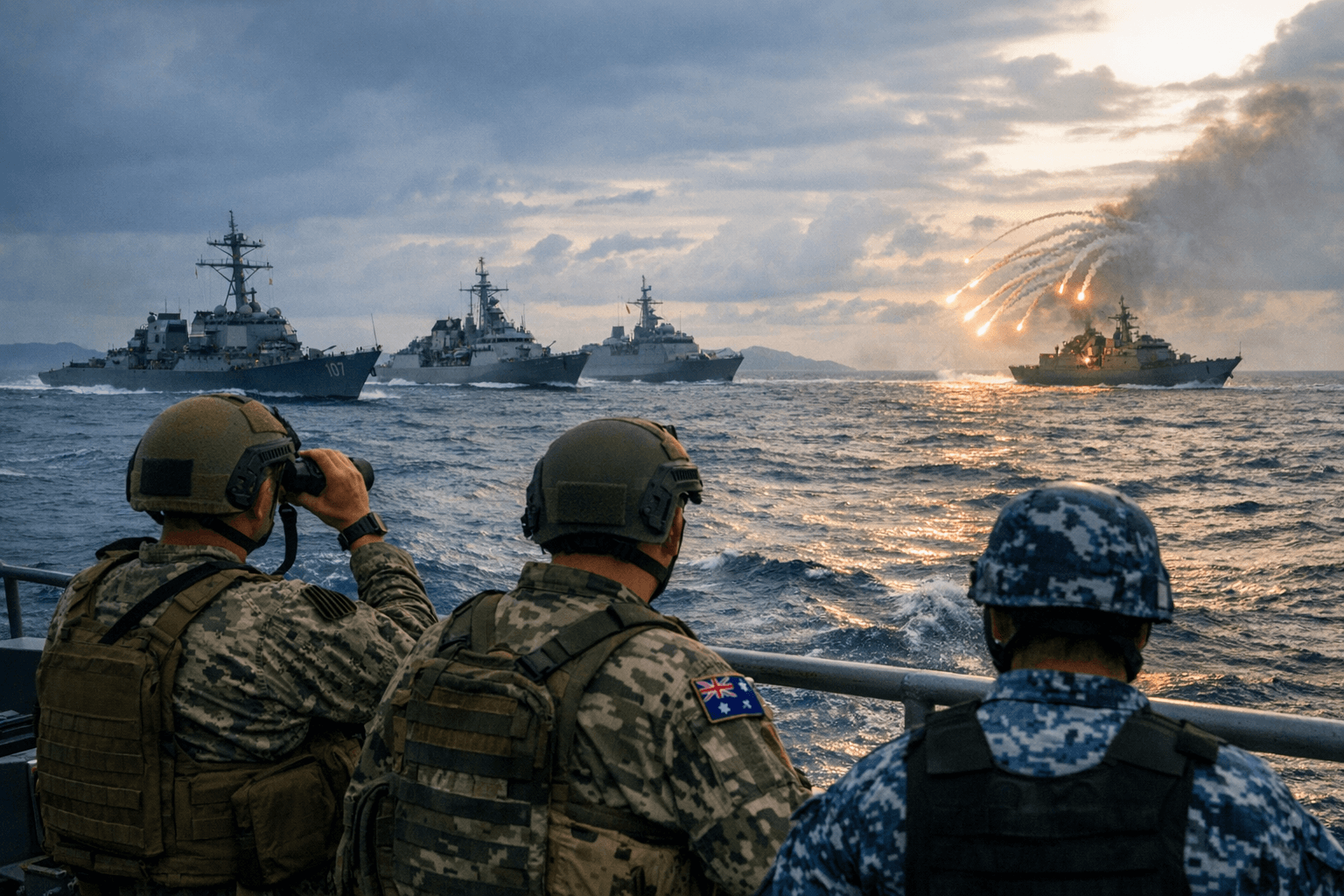 US, Australia and Philippines hold South China Sea naval drills ahead of Balikatan