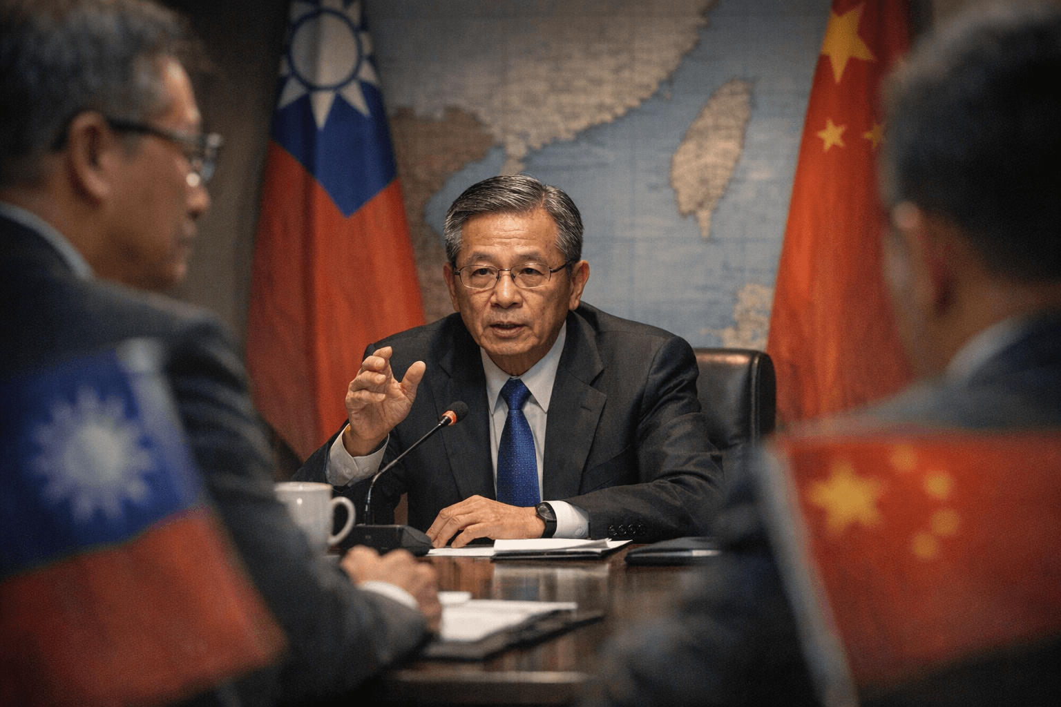Taiwan security chief says government must lead China trade talks