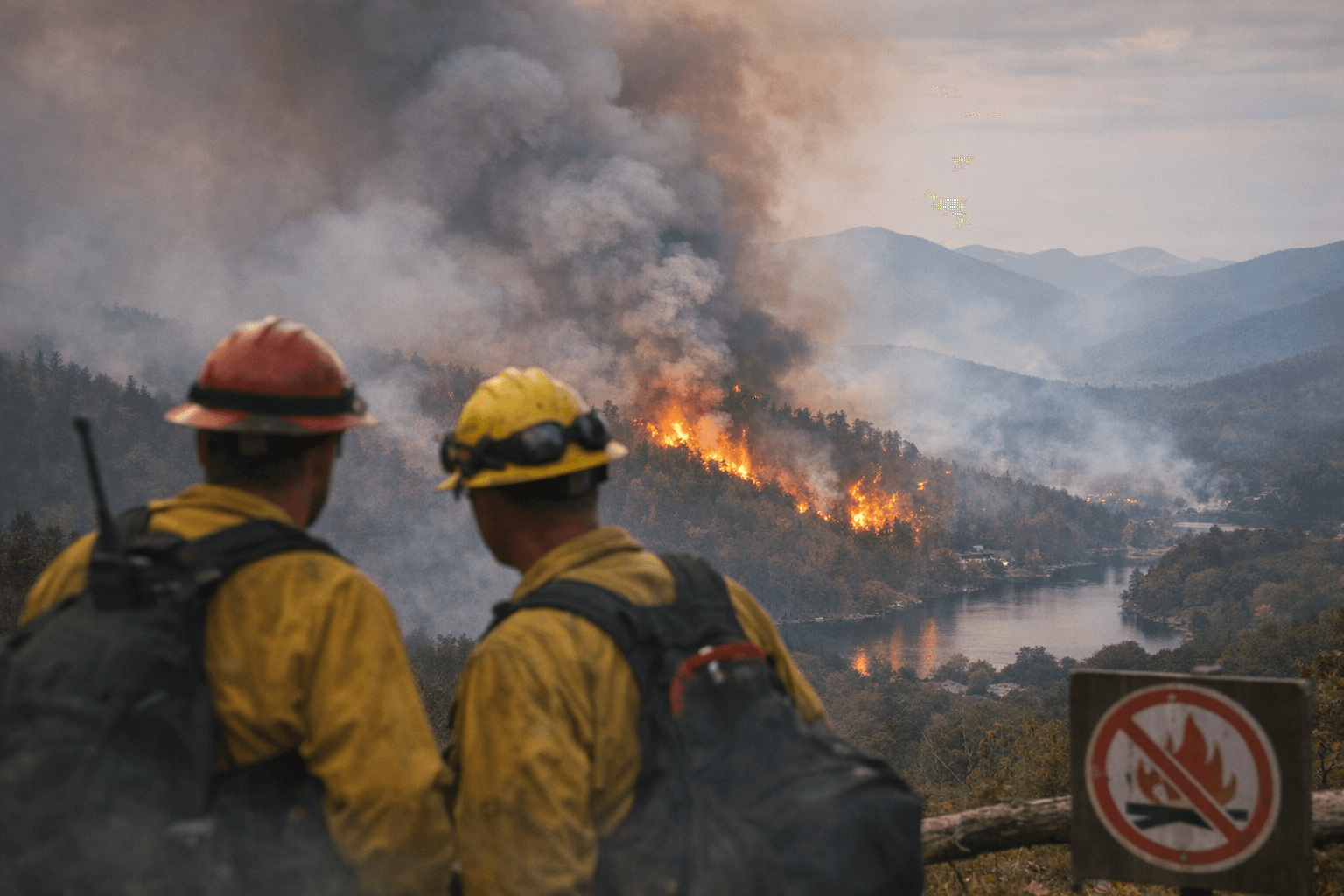 Wildfires spread across Western NC, statewide burn ban remains in effect