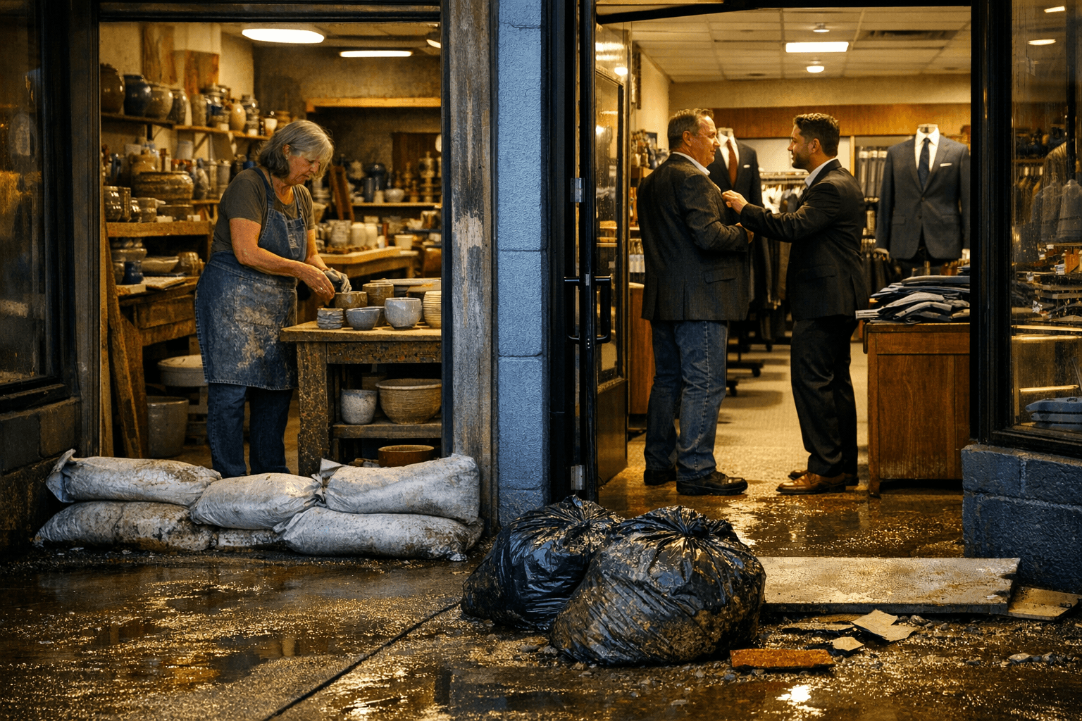 Village Potters, Jos. A. Bank reopen after Helene flood damage in Asheville
