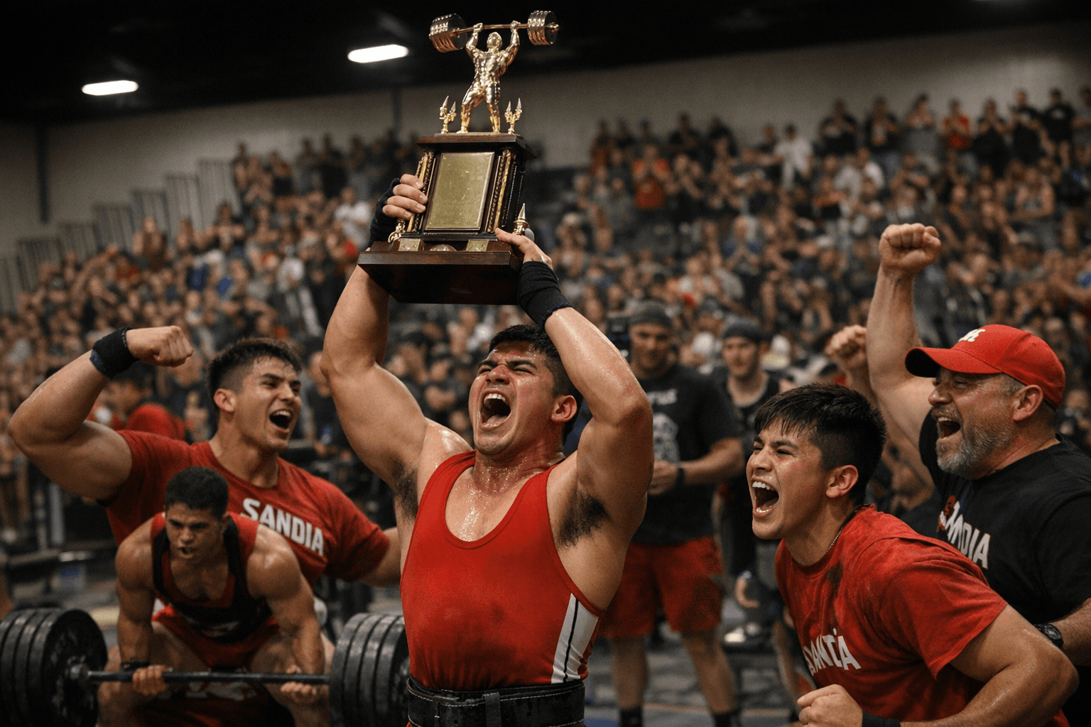 Sandia repeats as 5A boys powerlifting champs in Rio Rancho