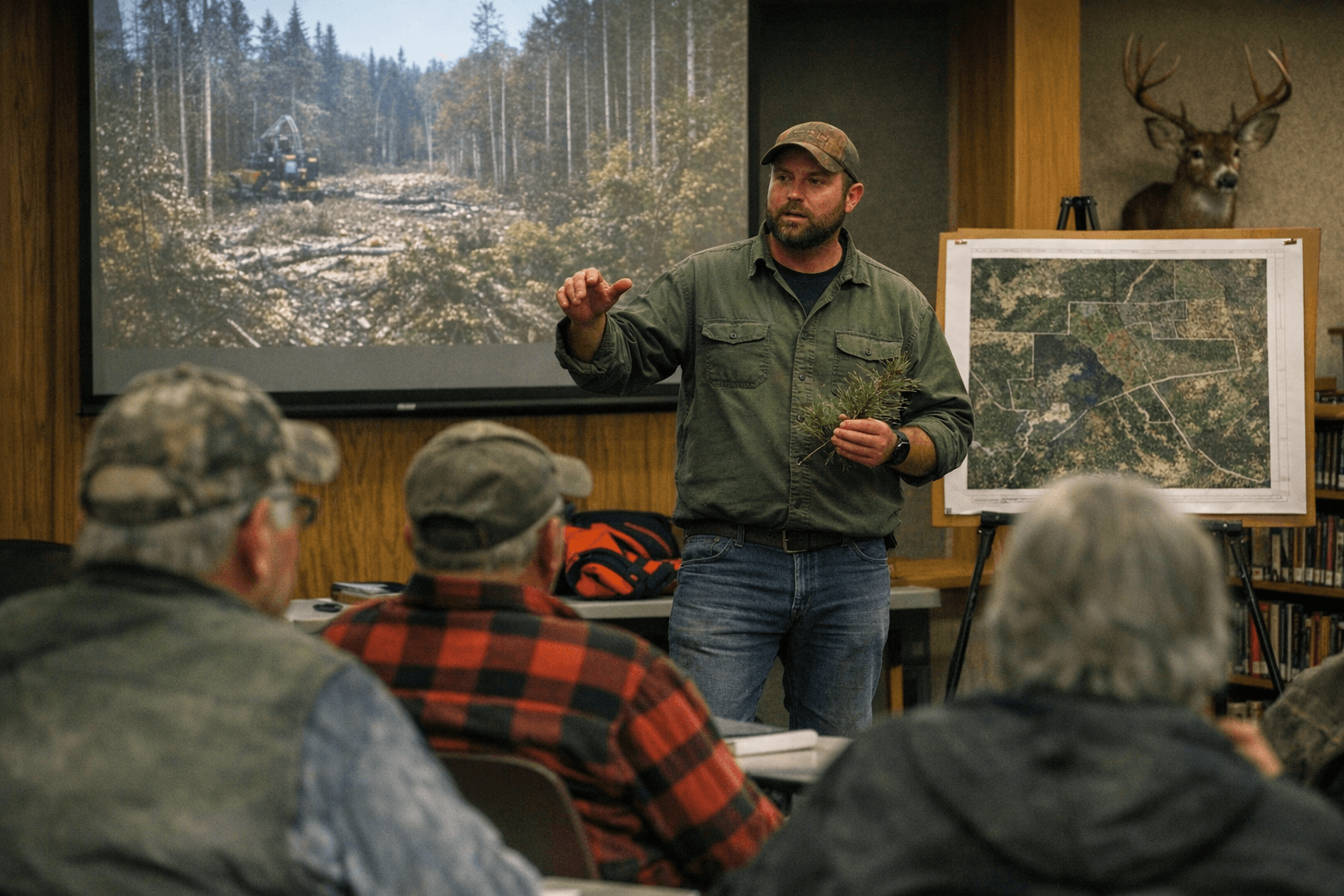 West Iron library workshop offers practical forest management guidance