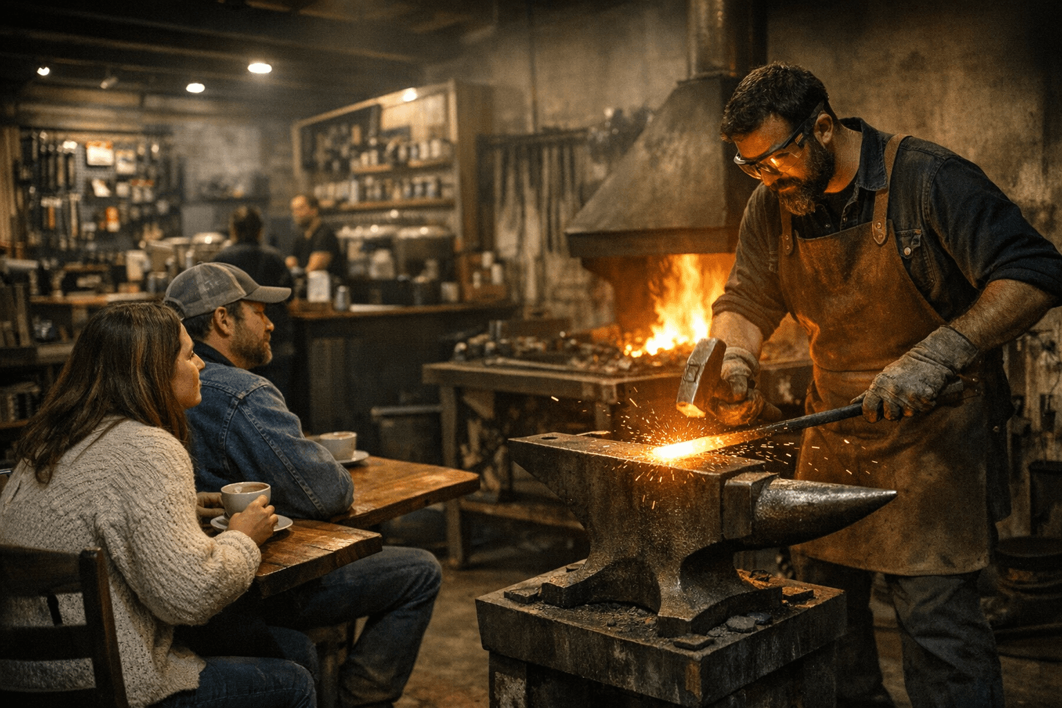 Durango hardware business opens café, showroom with live blacksmithing