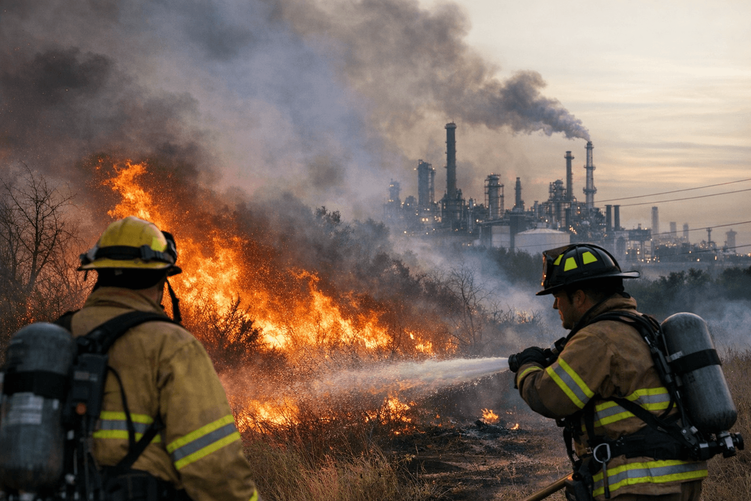 Wildfire Near West Deptford Refinery Burns 160 Acres, No Structures Lost