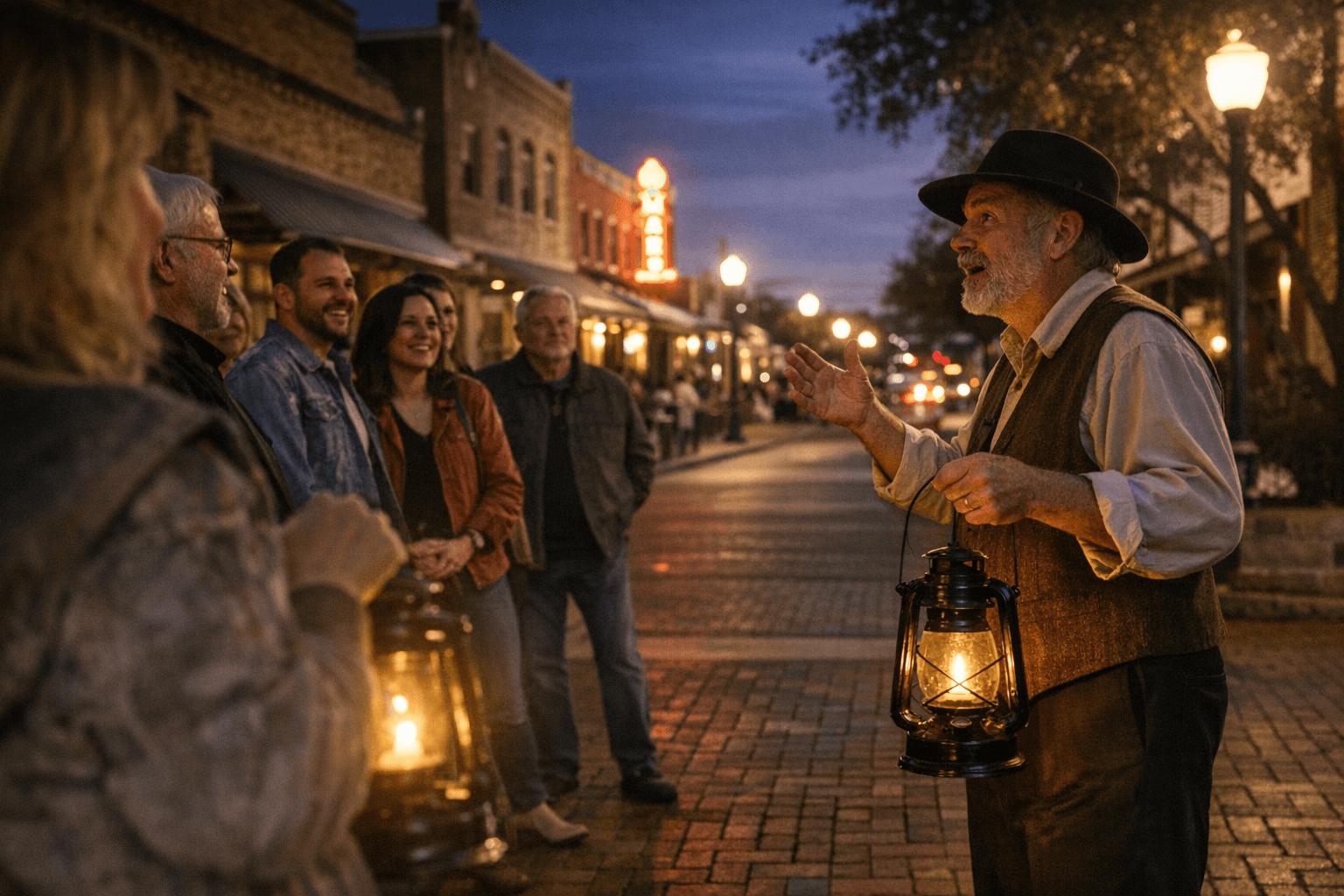 Downtown Plano launches lantern-guided walking tour with live storytelling