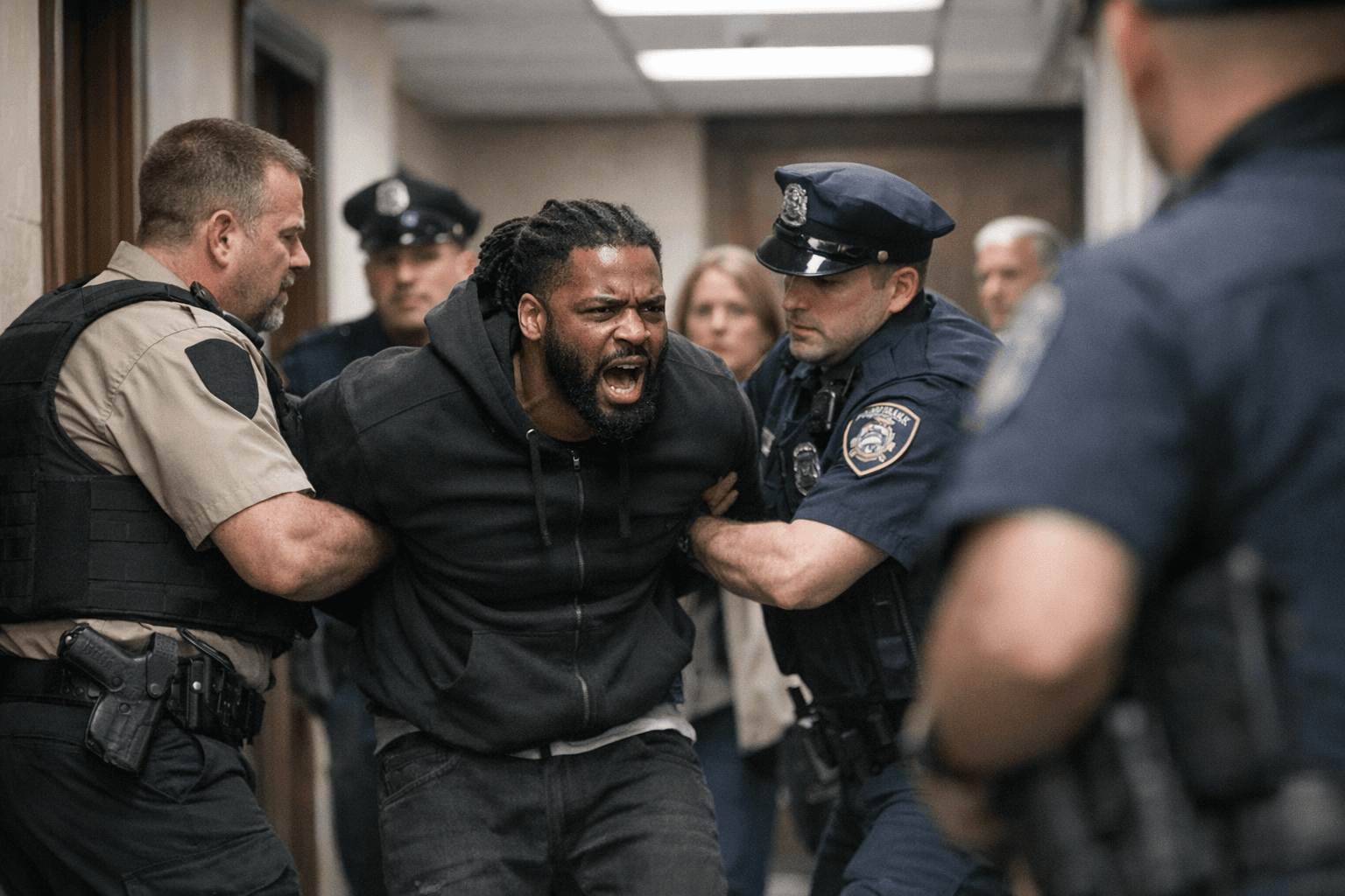 Philadelphia man charged after threats outside Union County courtroom