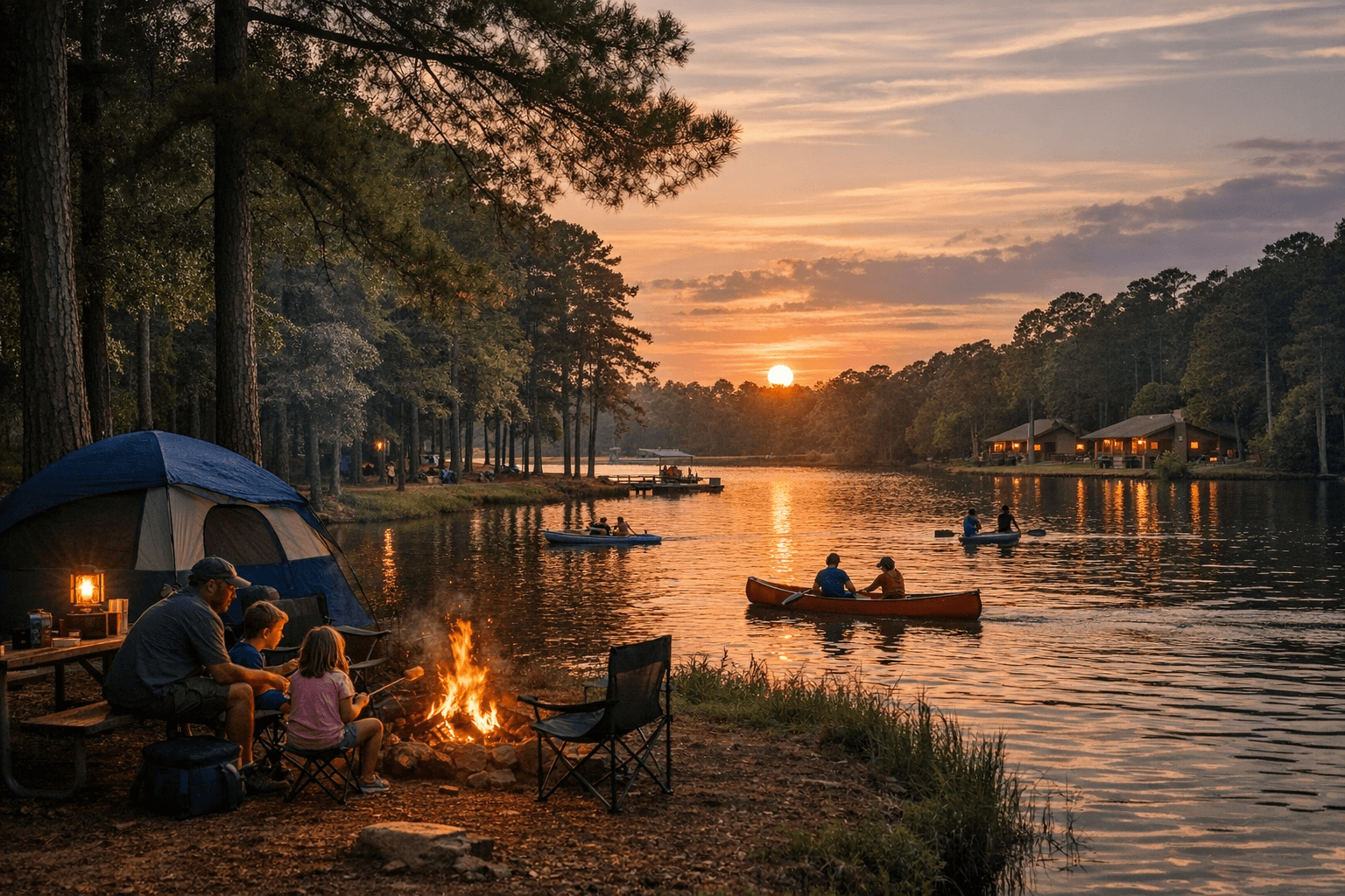 Clarkco State Park draws visitors with camping, lake sports, and cabins